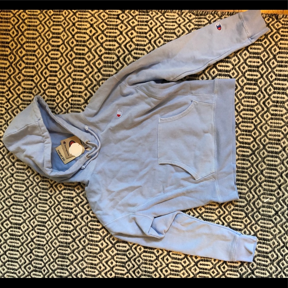 Light Blue Champion Hoodie * NEW WITH TAGS*